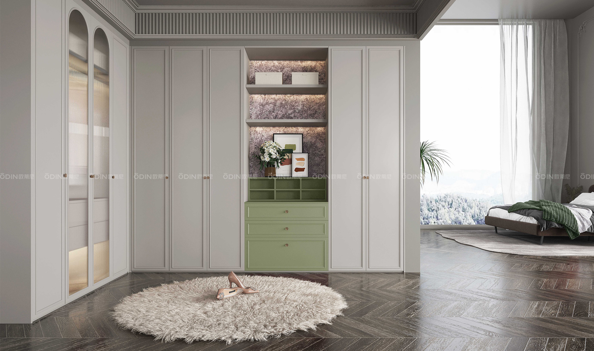 蔓蒂裝修風格衣柜效果圖大全4