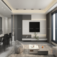 全案設(shè)計專欄 | 歐蒂尼全屋定制：靜謐的高級灰，低調(diào)極簡舒適