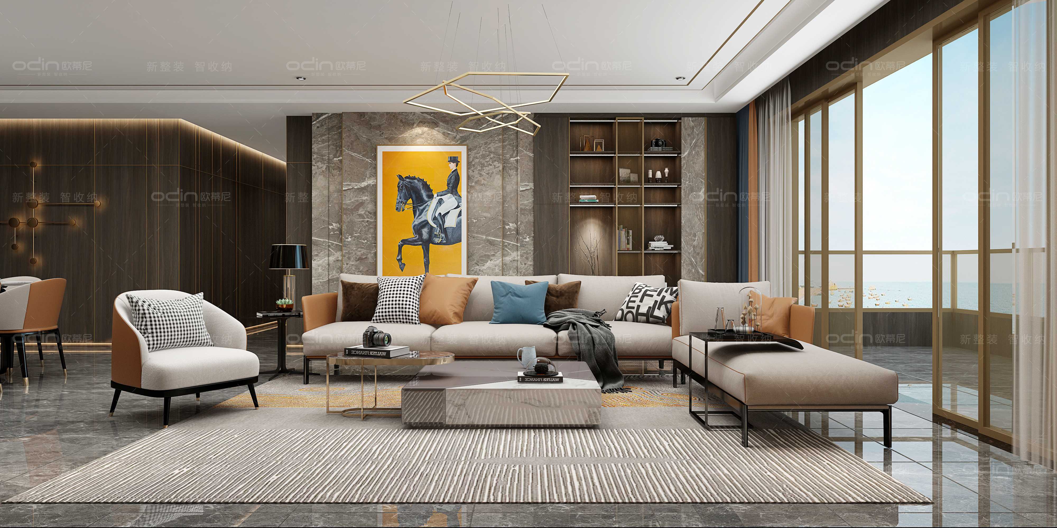 紳士范輕奢裝修風格全屋定制家具