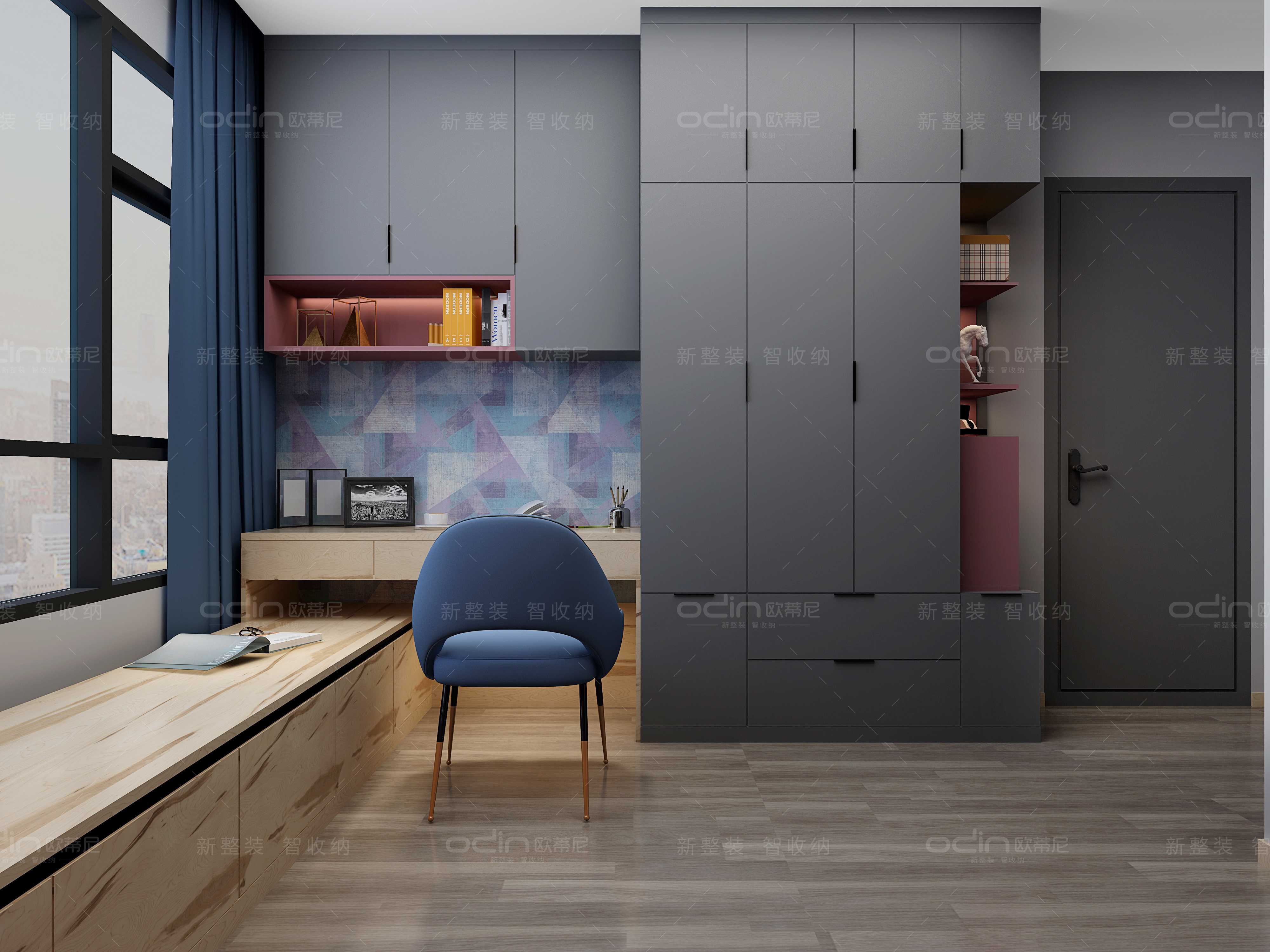 莫蘭迪輕奢裝修風(fēng)格全屋定制家具10