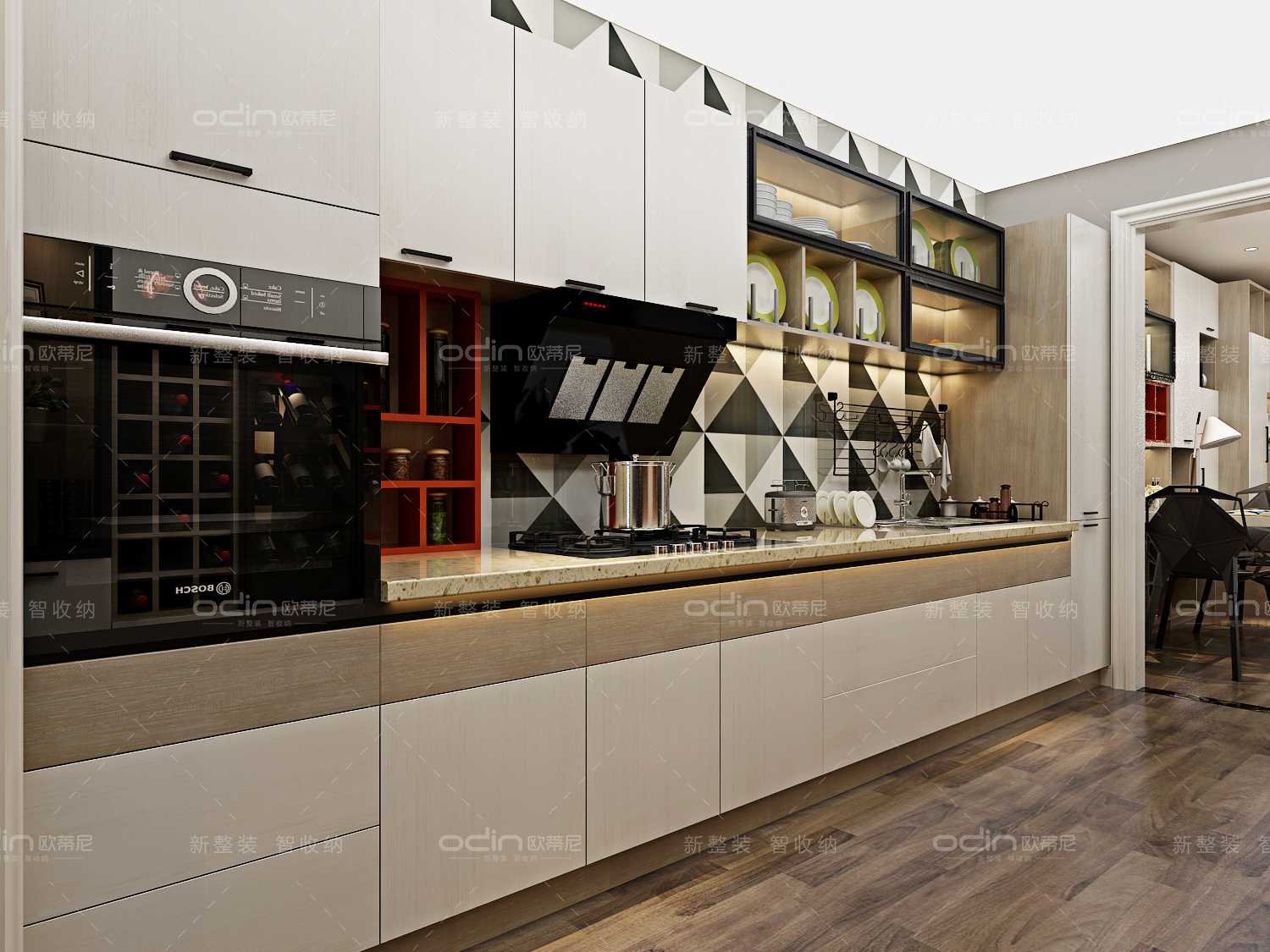 極速紅后現(xiàn)代裝修風格0