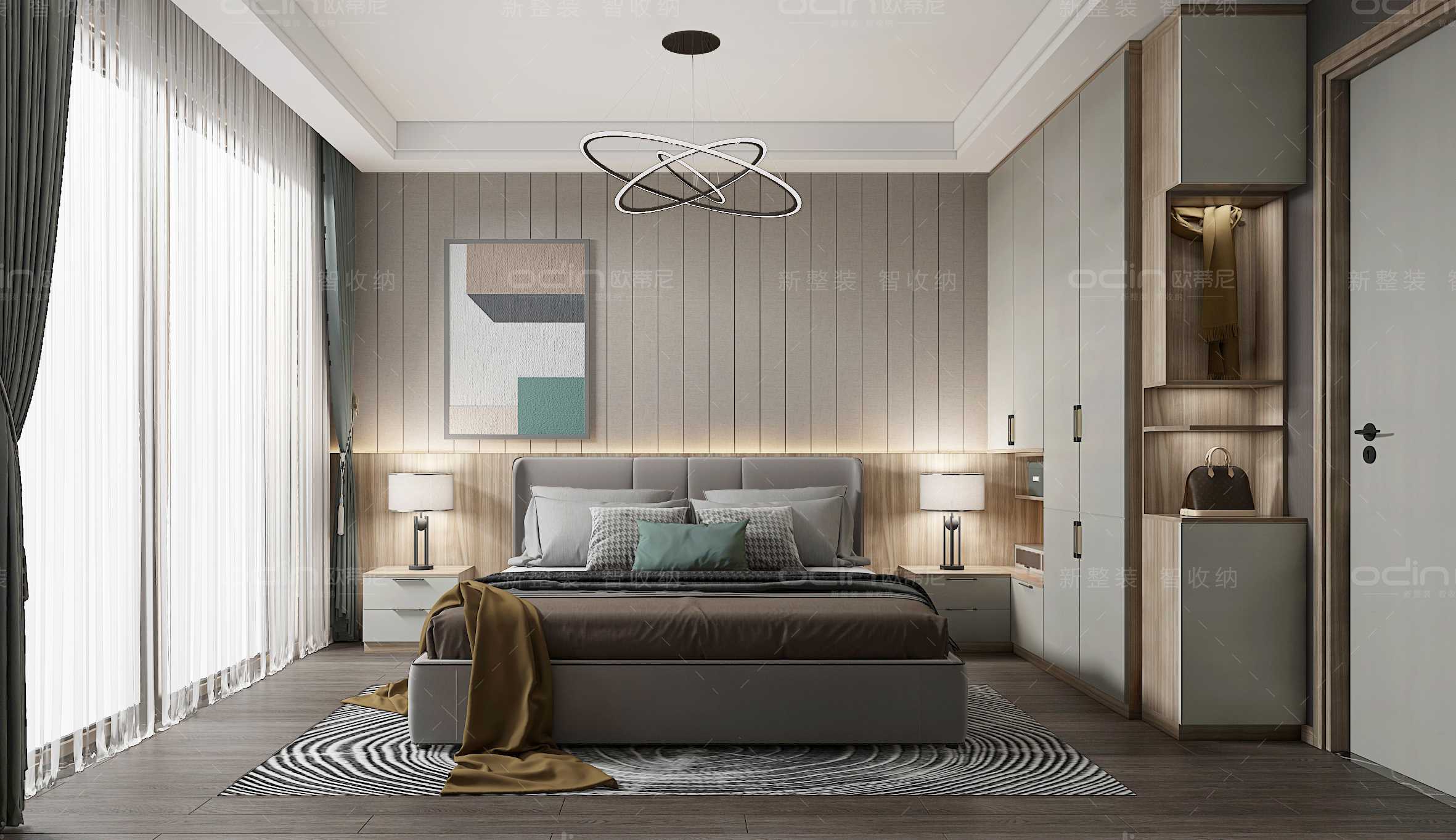 寇時尚現(xiàn)代裝修風(fēng)格全屋定制家具效果圖