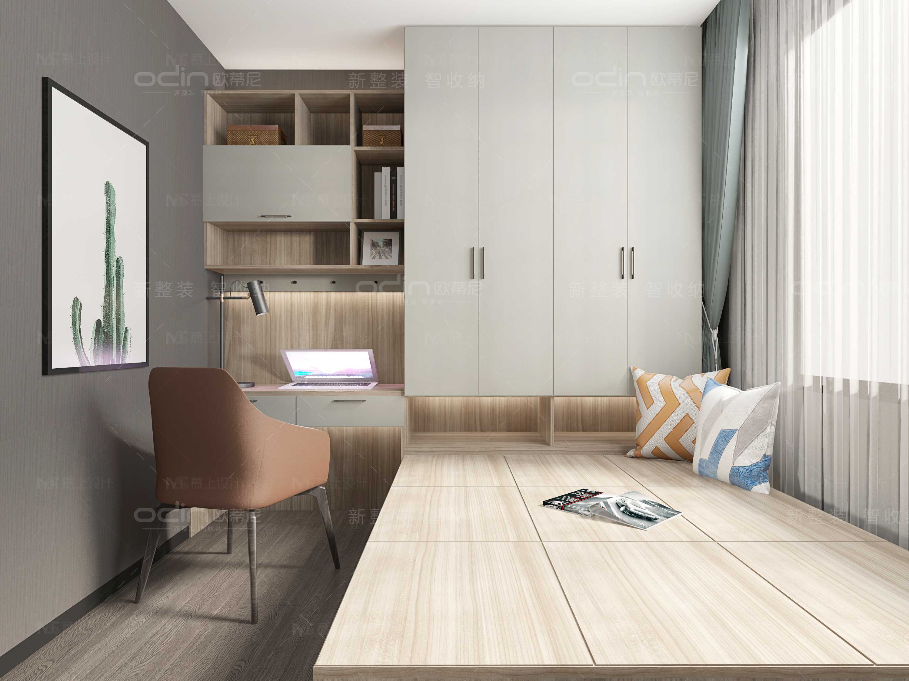 寇時尚現(xiàn)代裝修風(fēng)格全屋定制榻榻米5